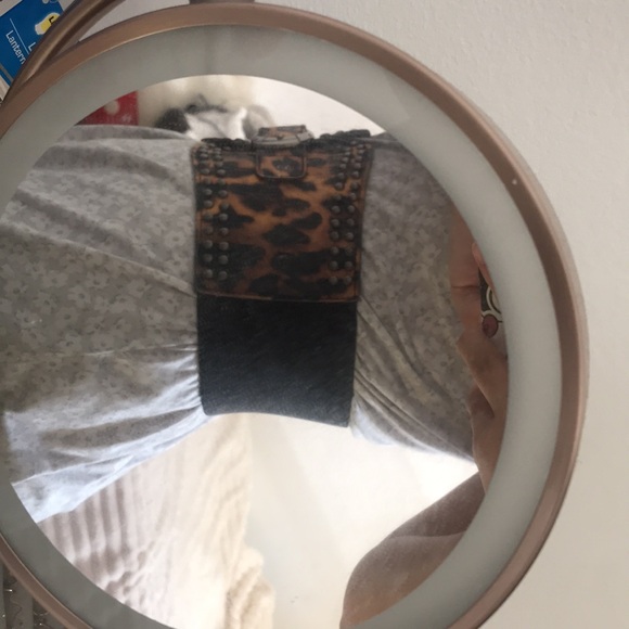 Y2K Studded Cheeta Print Waist Belt - Picture 7 of 7